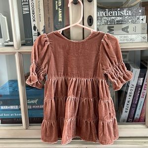 Noralee Ophena velvet blush color dress 12 M
